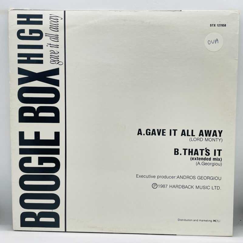 Boogie Box High - Gave It All Away