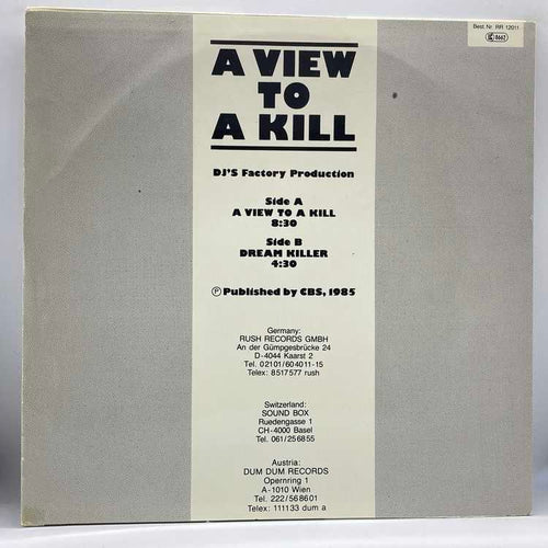 DJ's Factory - A View To A Kill