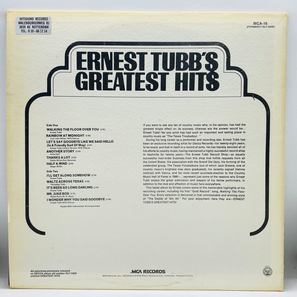 Ernest Tubb - Ernest Tubb's Greatest Hits