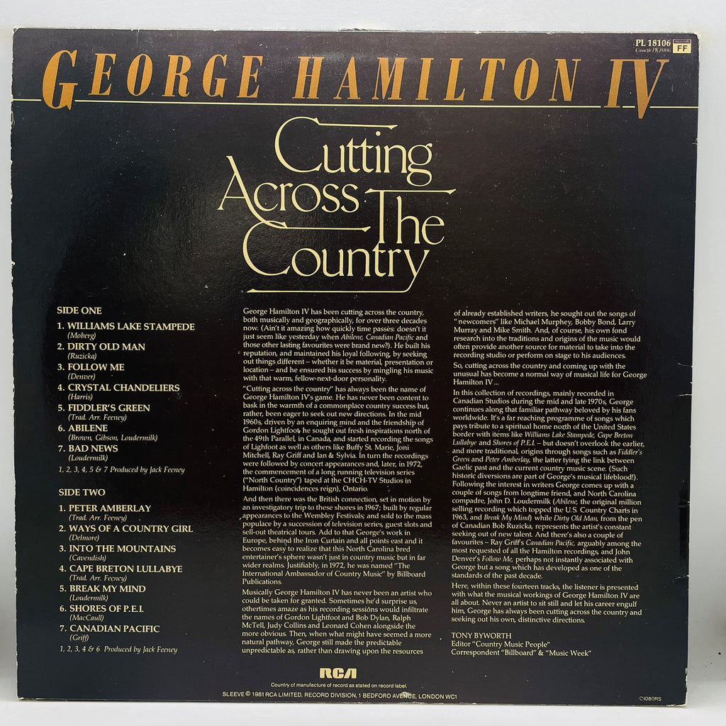 George Hamilton IV - Cutting Across The Country