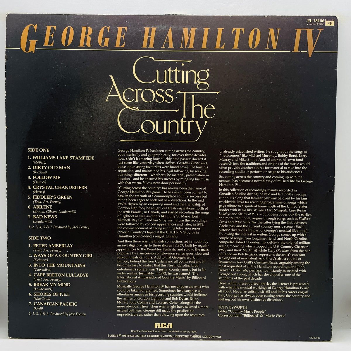 George Hamilton IV - Cutting Across The Country