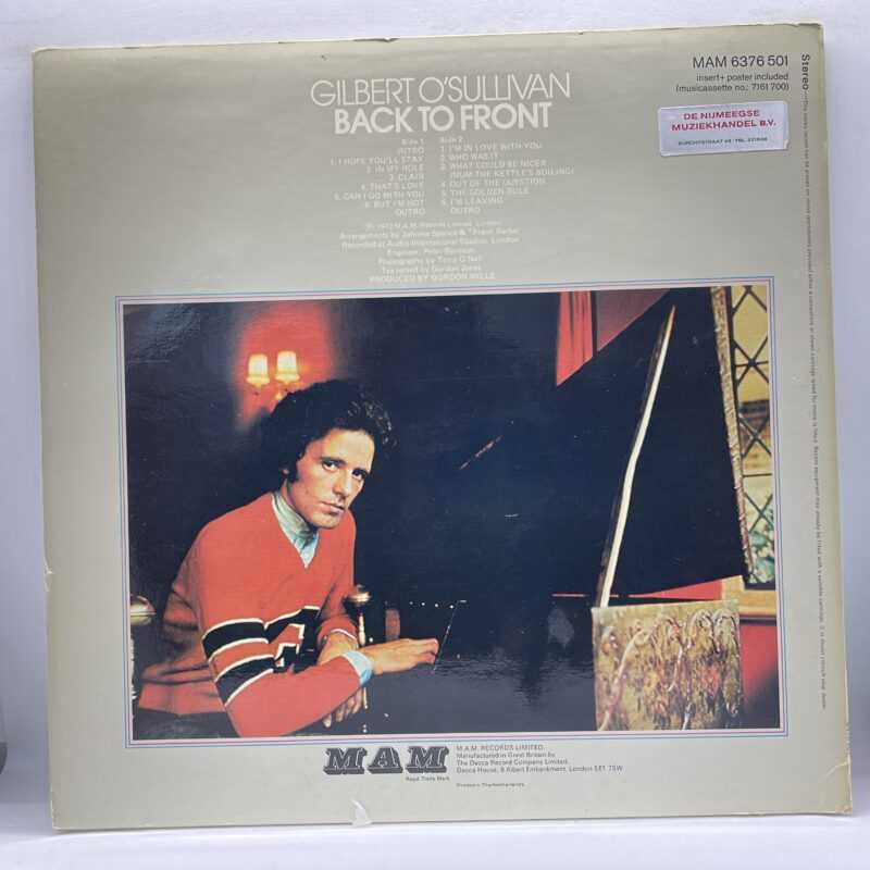 Gilbert O'Sullivan - Back To Front