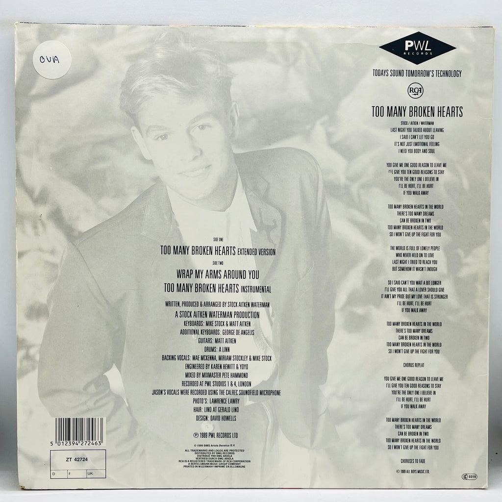 Jason Donovan - Too Many Broken Hearts