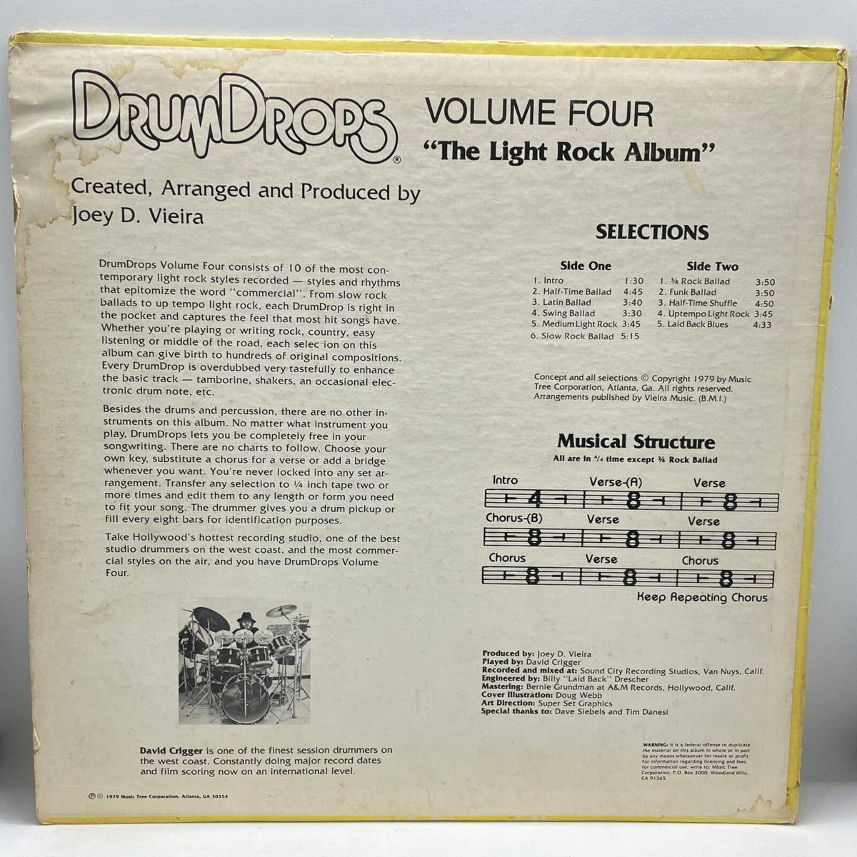 Joey D. Vieira - DrumDrops Volume Four ("The Light Rock Album")