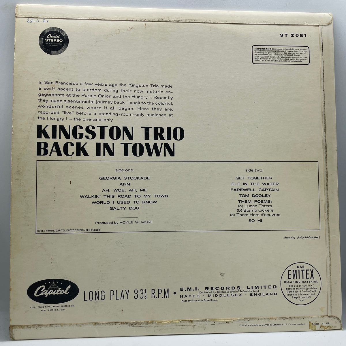 Kingston Trio - Back In Town