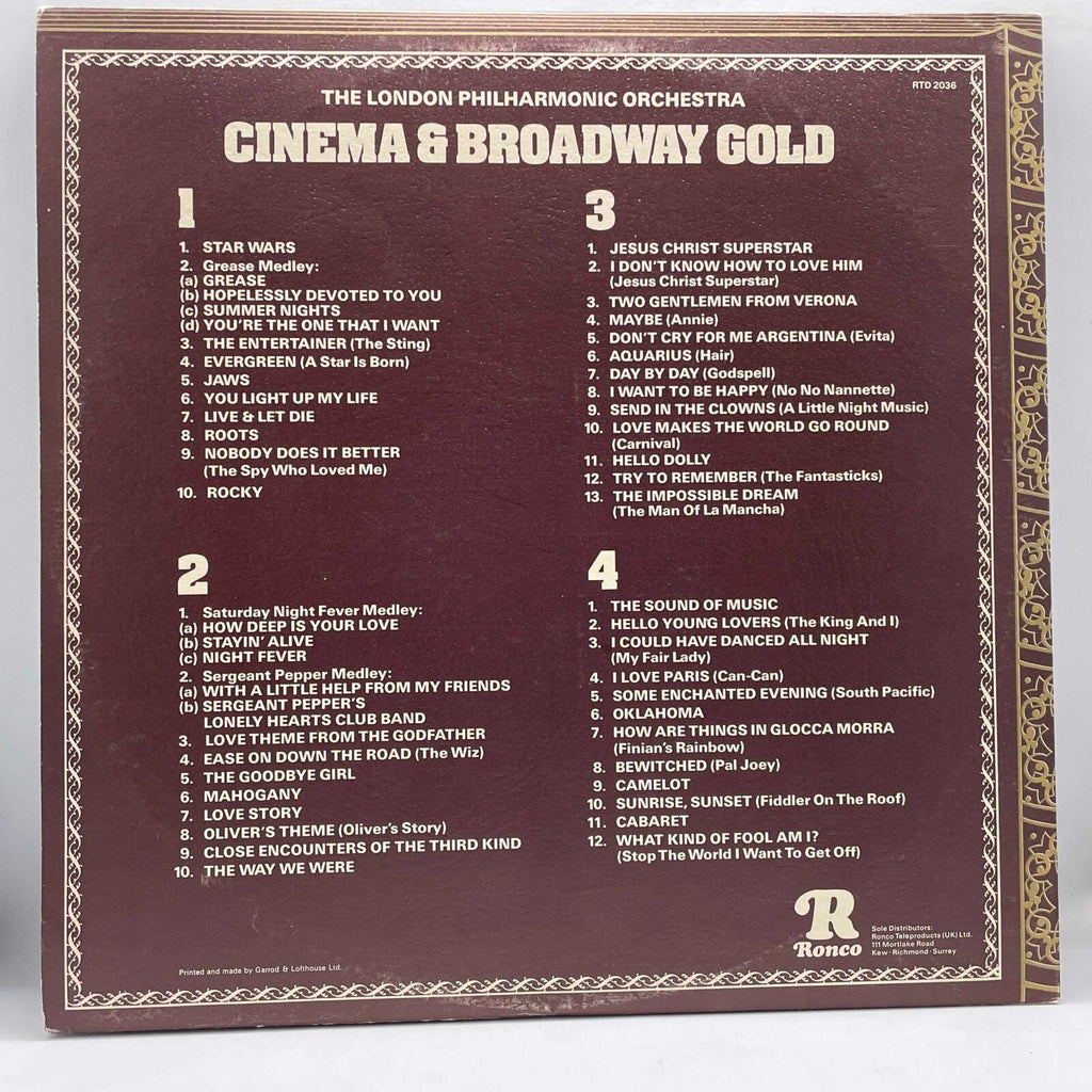 London Philharmonic Orchestra - Cinema & Broadway Gold