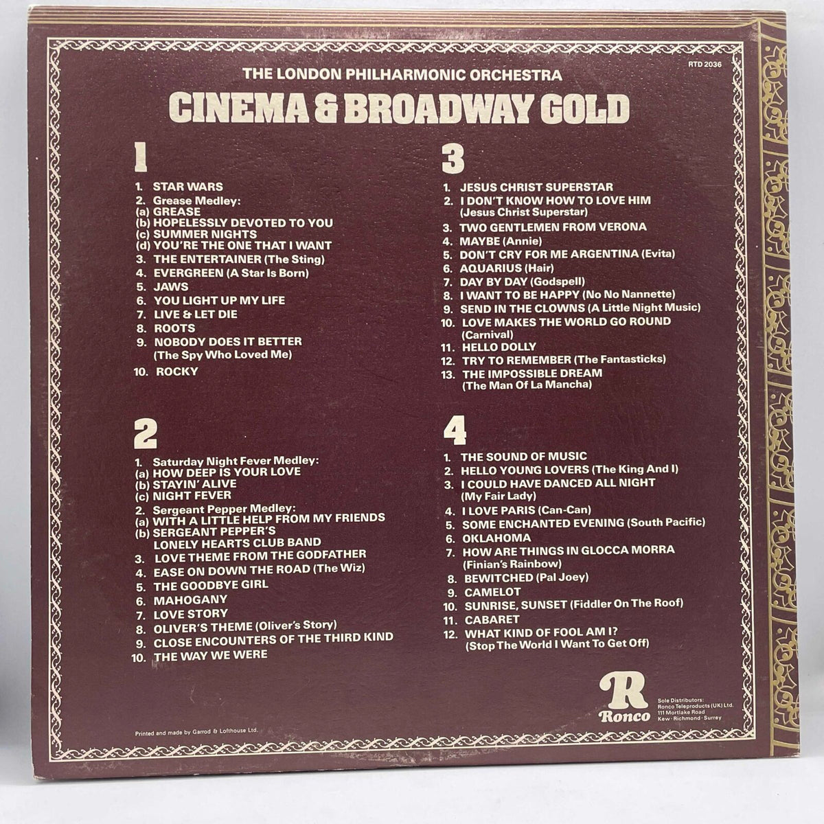 London Philharmonic Orchestra - Cinema & Broadway Gold