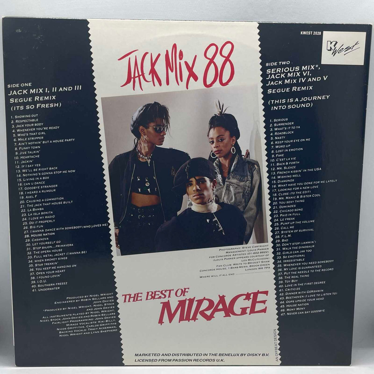 Mirage - Jack Mix 88 - The Best Of Mirage - 88 Non Stop Hits