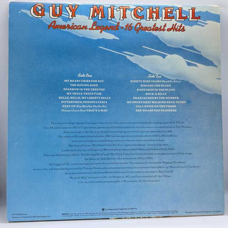 Guy Mitchell - American Legend - 16 Greatest Hits