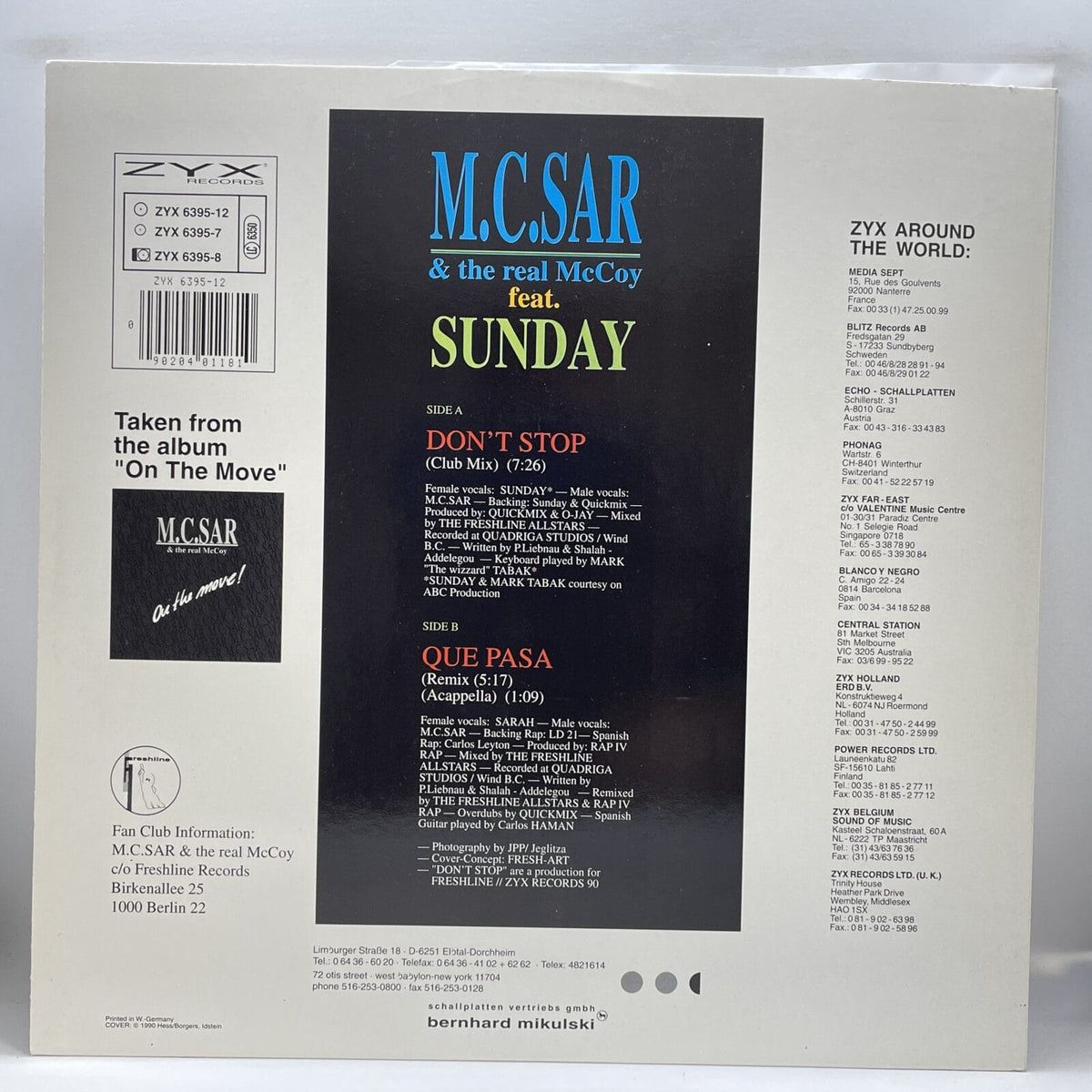 Real McCoy; Sunday - Don't Stop