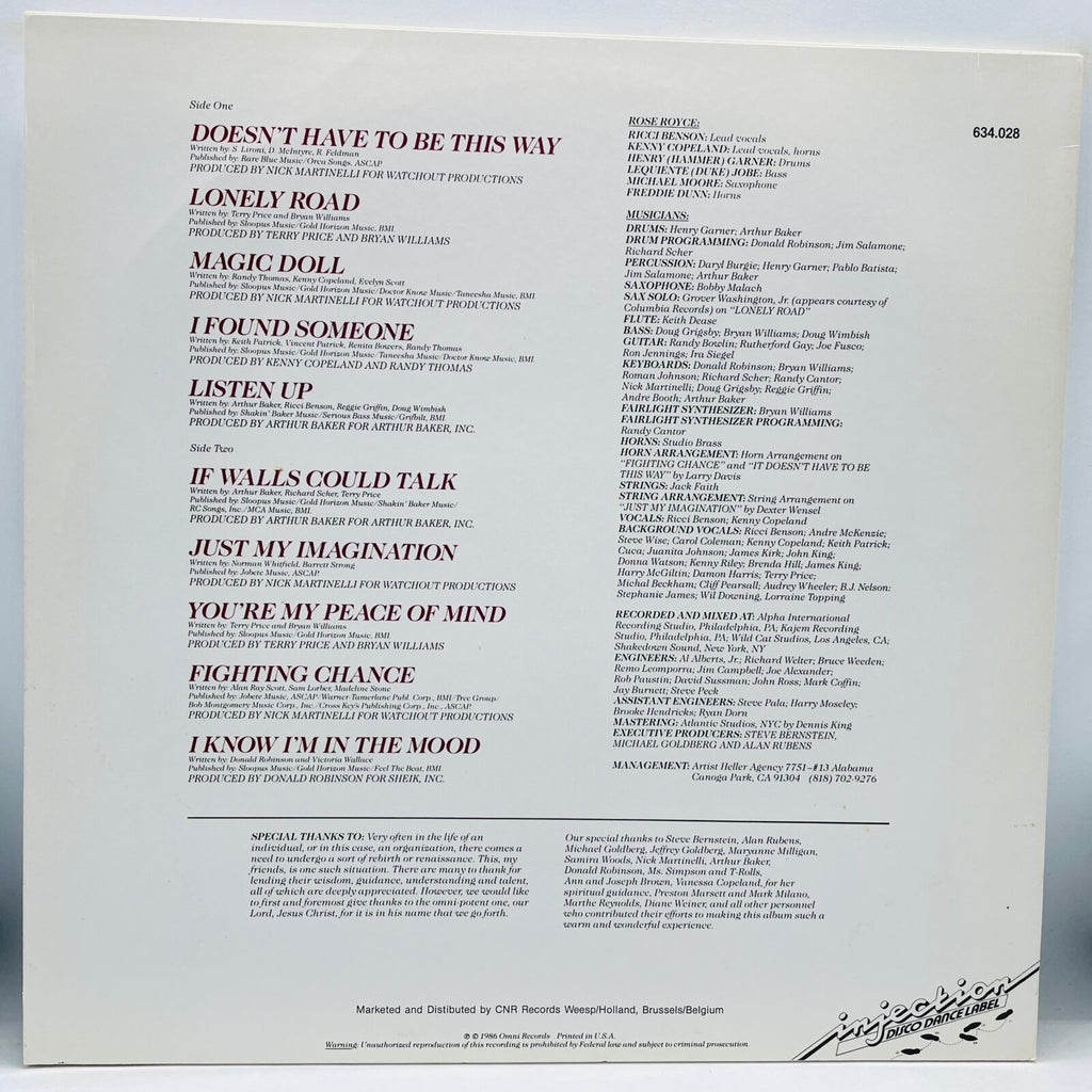 Rose Royce - Fresh Cut