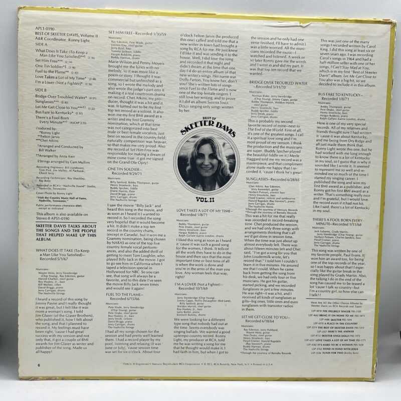Skeeter Davis - Best Of Skeeter Davis Vol. II