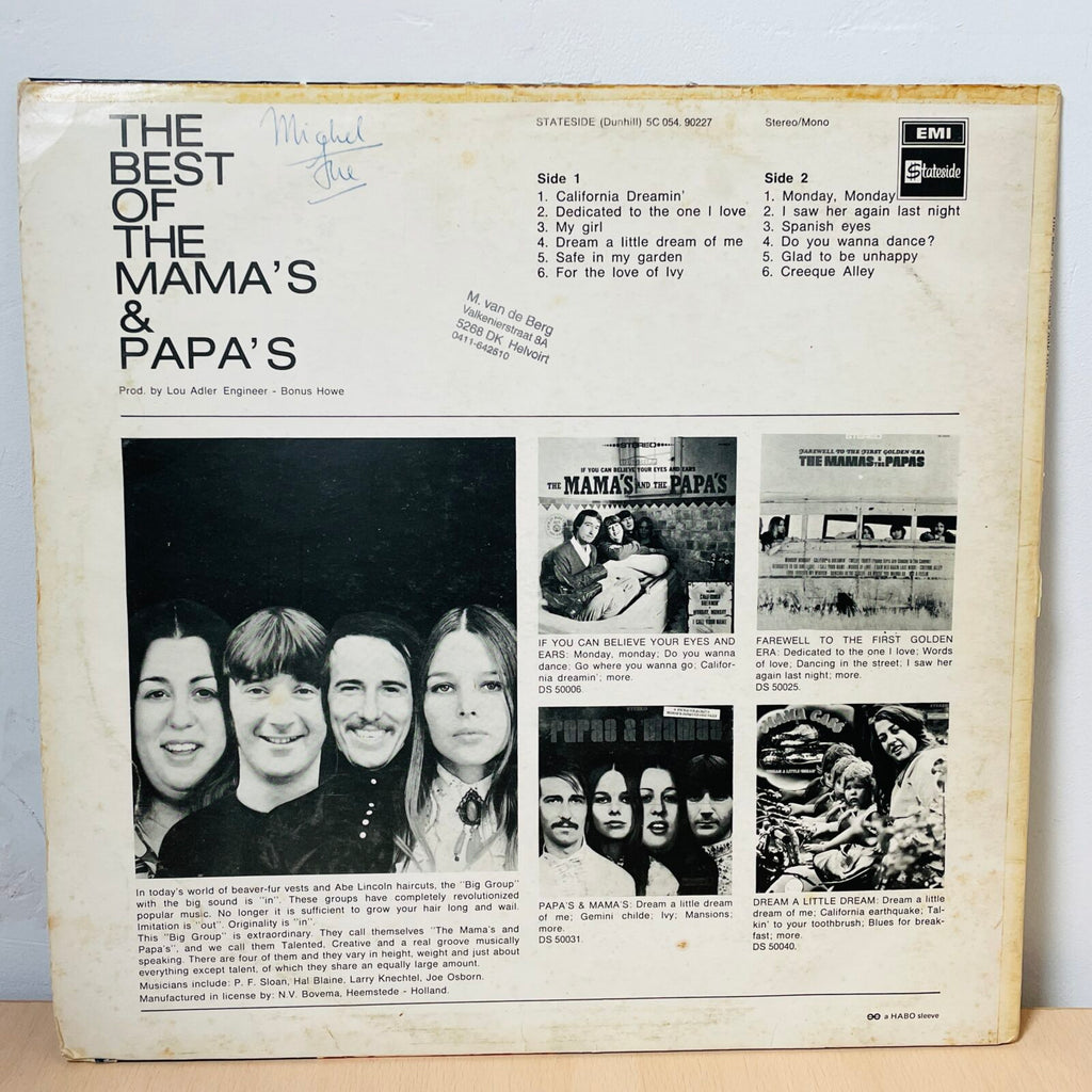 The Mamas &amp; The Papas - The Best Of The Mama's &amp; Papa's