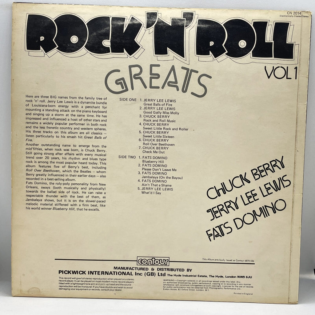 Various - Rock 'N' Roll Greats Vol 1