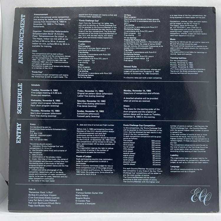 Various - Welcome To The Ennia Challenge Cup 1983