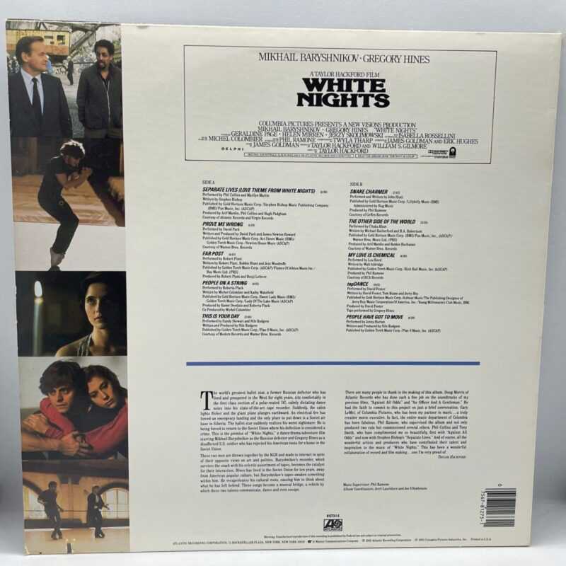 Various - White Nights: Original Motion Picture Soundtrack (Trilha Sonora Original Do Filme: O Sol Da Meia Noite)