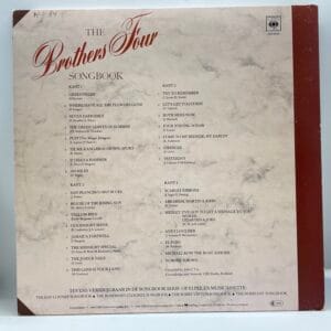 The Brothers Four-The Brothers Four Songbook (LP back cover)