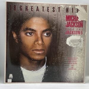 Michael Jackson-18 Greatest Hits (LP front cover)