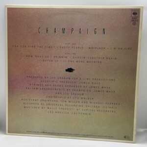 Champaign-How 'Bout Us (LP back cover)