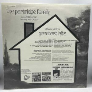 The Partridge Family-The Partridge Family At Home With Their Greatest Hits (LP back cover)