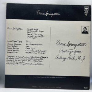 Bruce Springsteen-Greetings From Asbury Park N.J. (LP back cover)